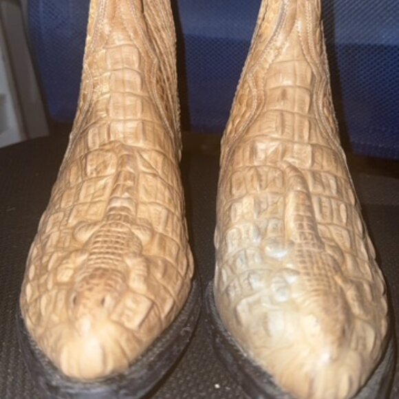 🦂 El Alacrán de Durango Men’s Crocodile Design Boots - Picture 1 of 9